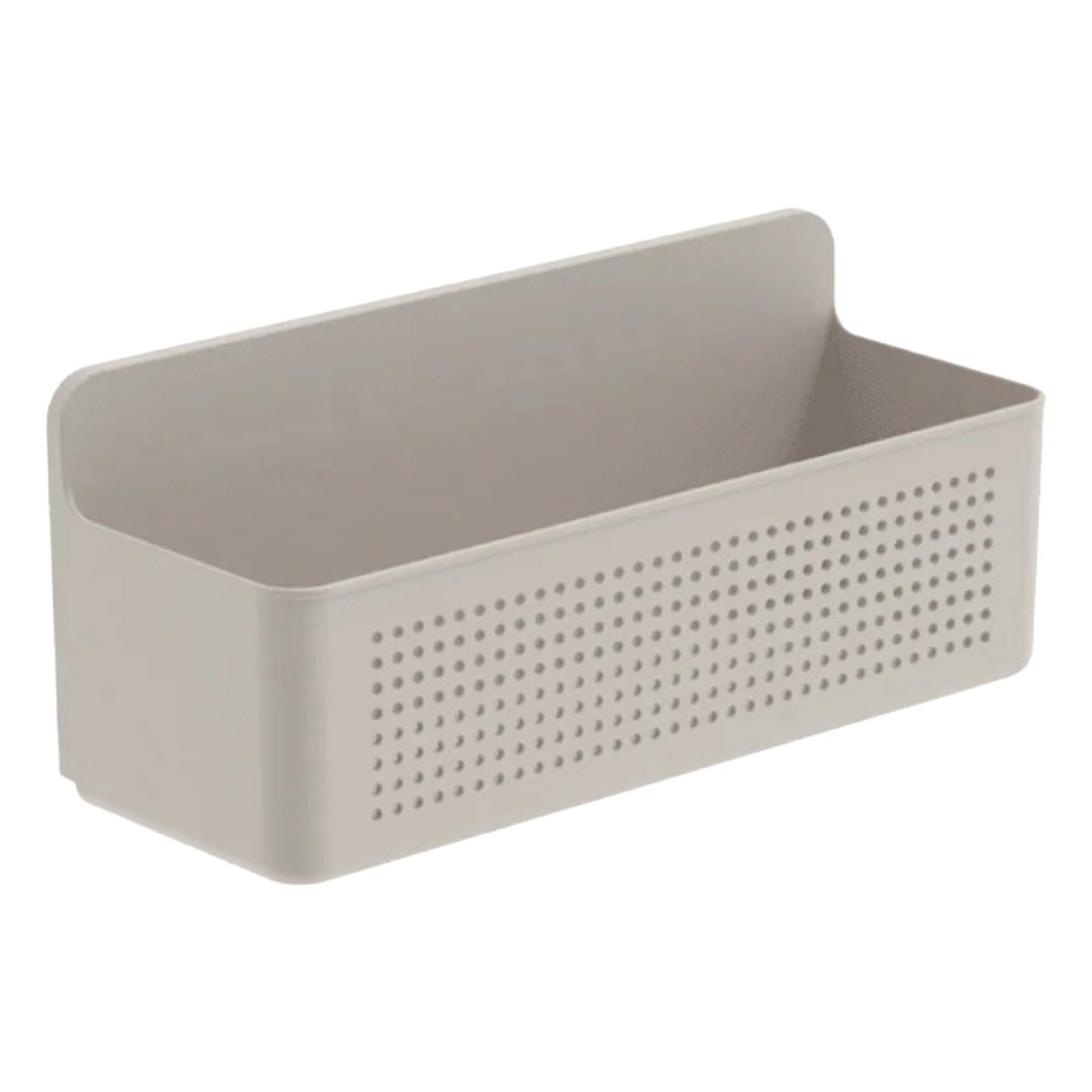 OU Wall-Mounted Storage Organizer Easy-Install Hanging Cabinet Door Basket for Kitchen & Laundry Room Heavy Duty
