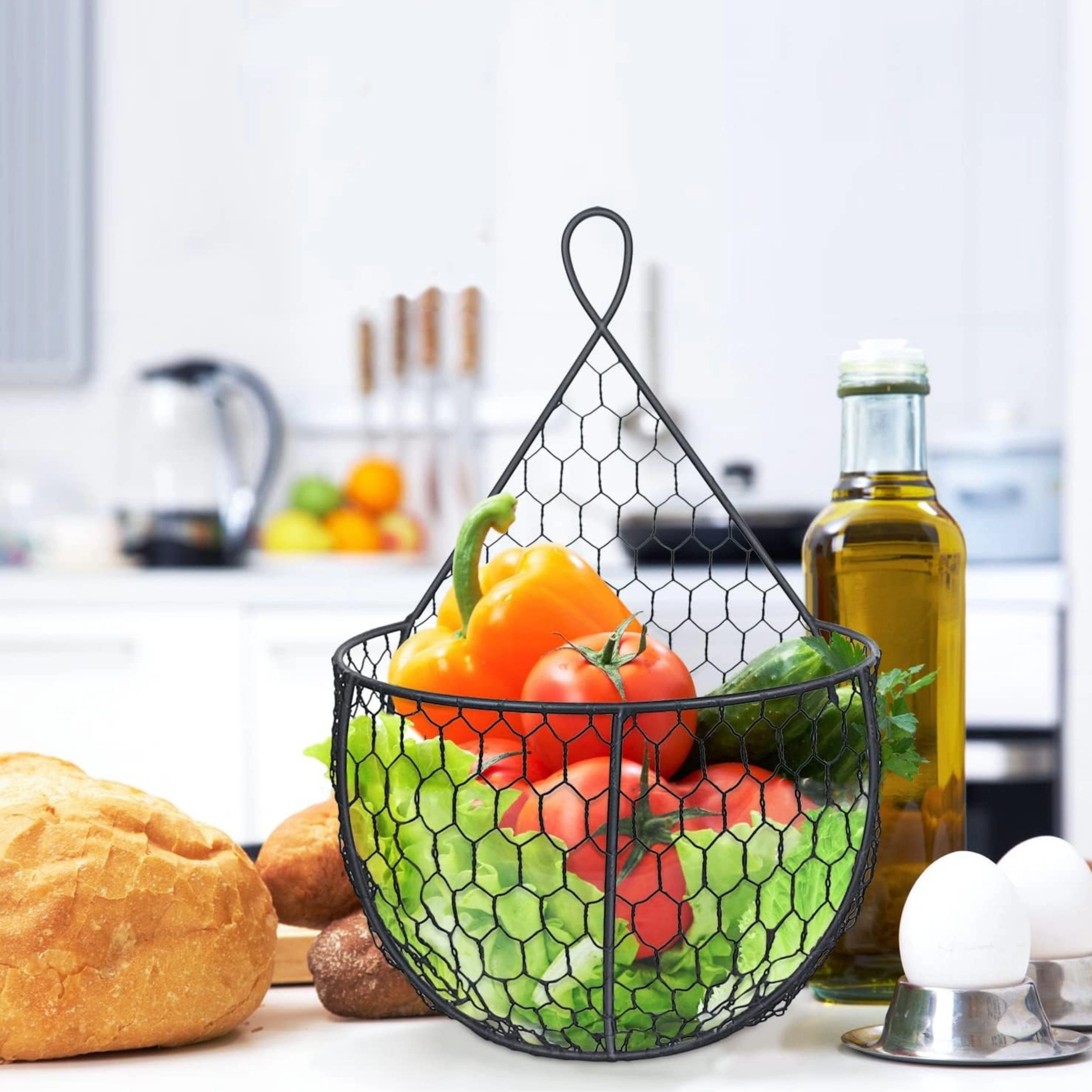 Stock Preferred Wall Mounted Fruit and Vegetable Storage Basket