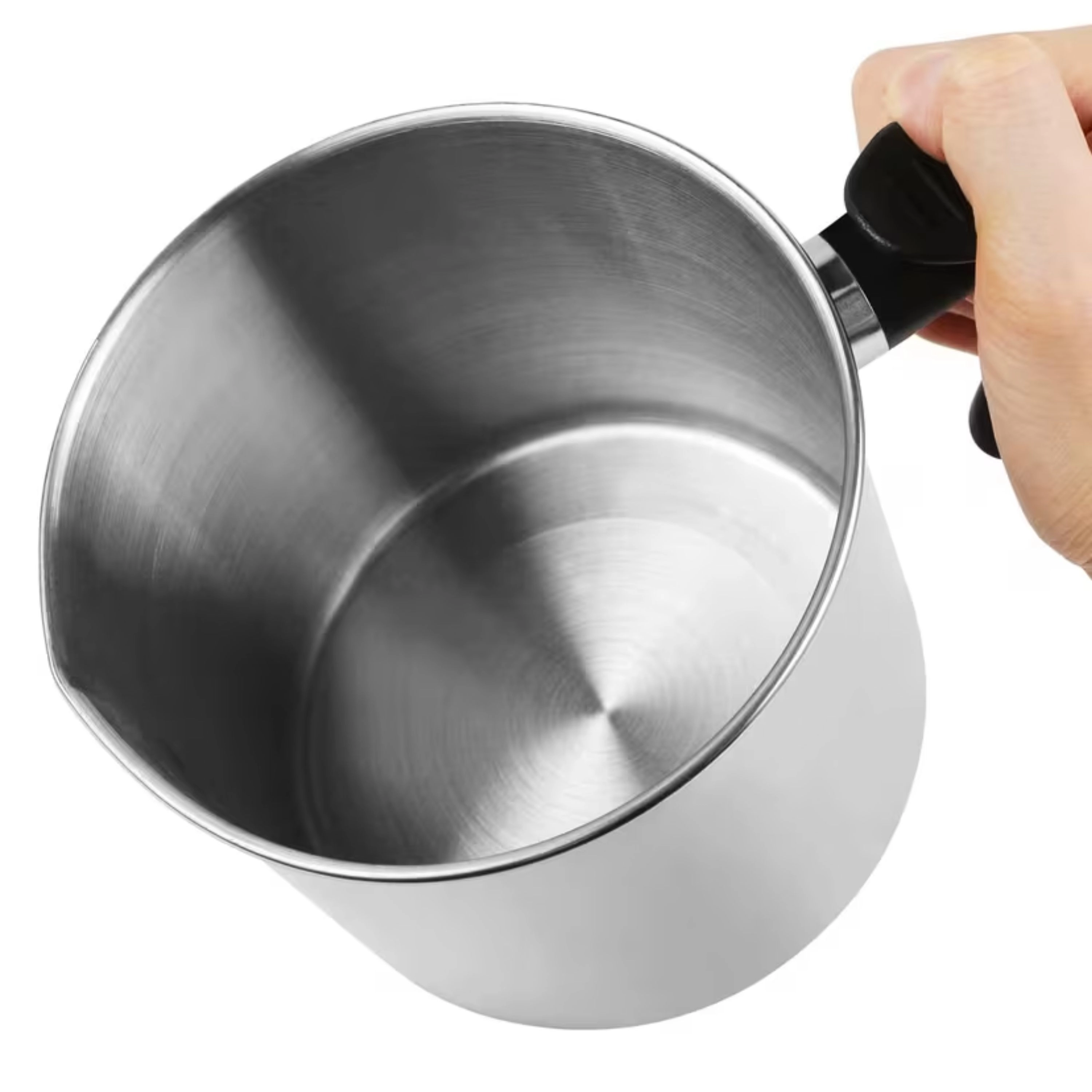 Kitcheniva 44 Oz Stainless Steel Candle Wax Melting Pot With Heat-Resistant Handle