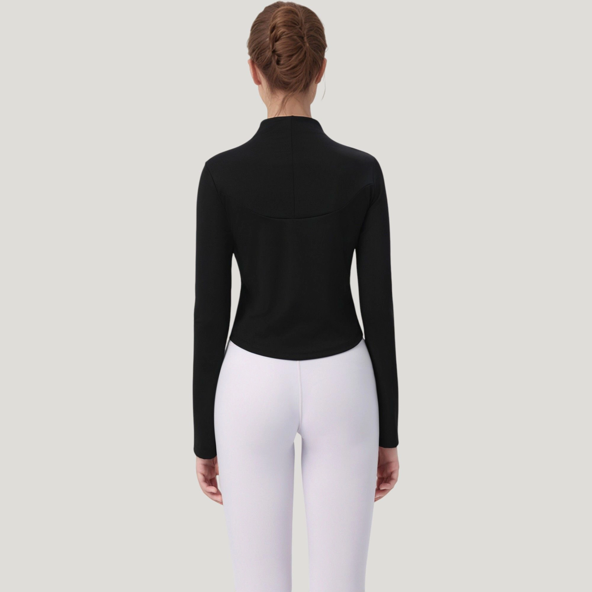 Anna-Kaci Women's Long Sleeve Active Top with Half-Zip Front and Slim Fit