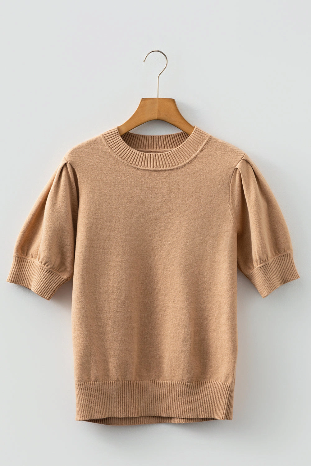 Threaded Pear Women's Jasmine Short Puff Sleeve Sweater