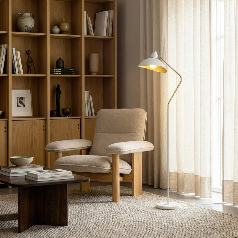 Brightech Swoop Adjustable LED Floor Lamp