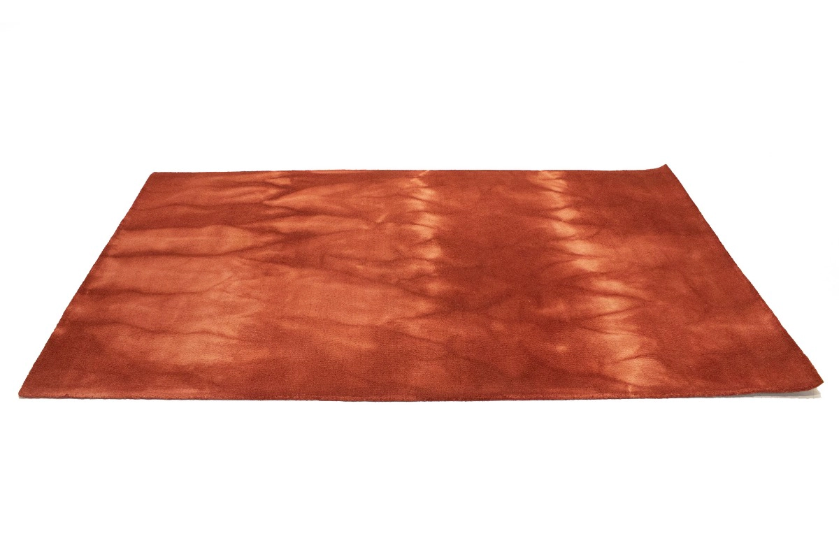 Magic Rugs Rusty Red Tie-Dye 5X8 Hand-Tufted Modern Rug