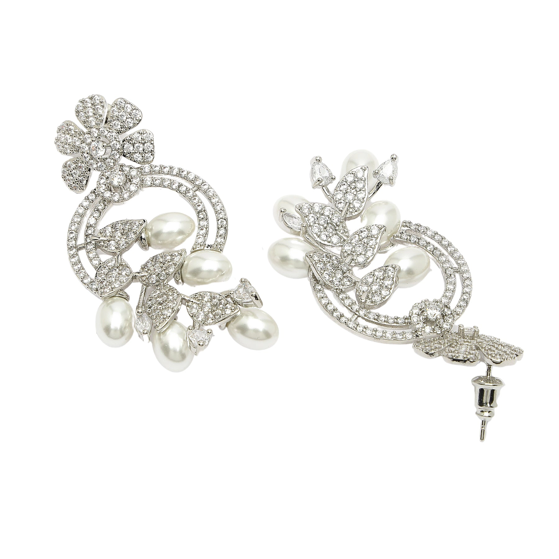 AGP PARIS Womens Diva Collection Fashionable Zirconia Drop Earrings