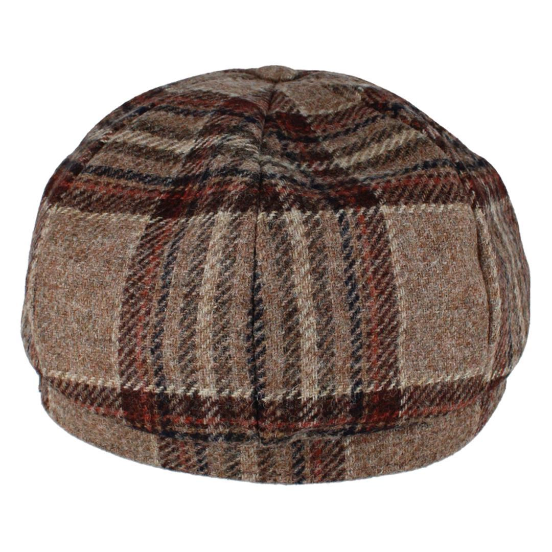 Wigens Men's Tweed Check Melange Classic Newsboy Cap