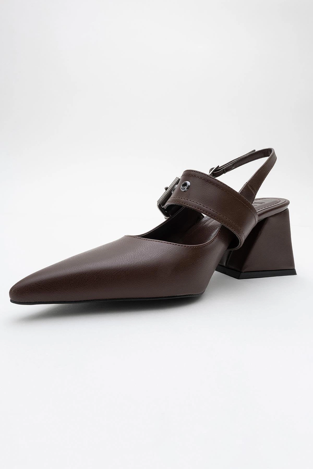 Prologue Shoes Womens Nepido Pointed Toe Block Heel Pump