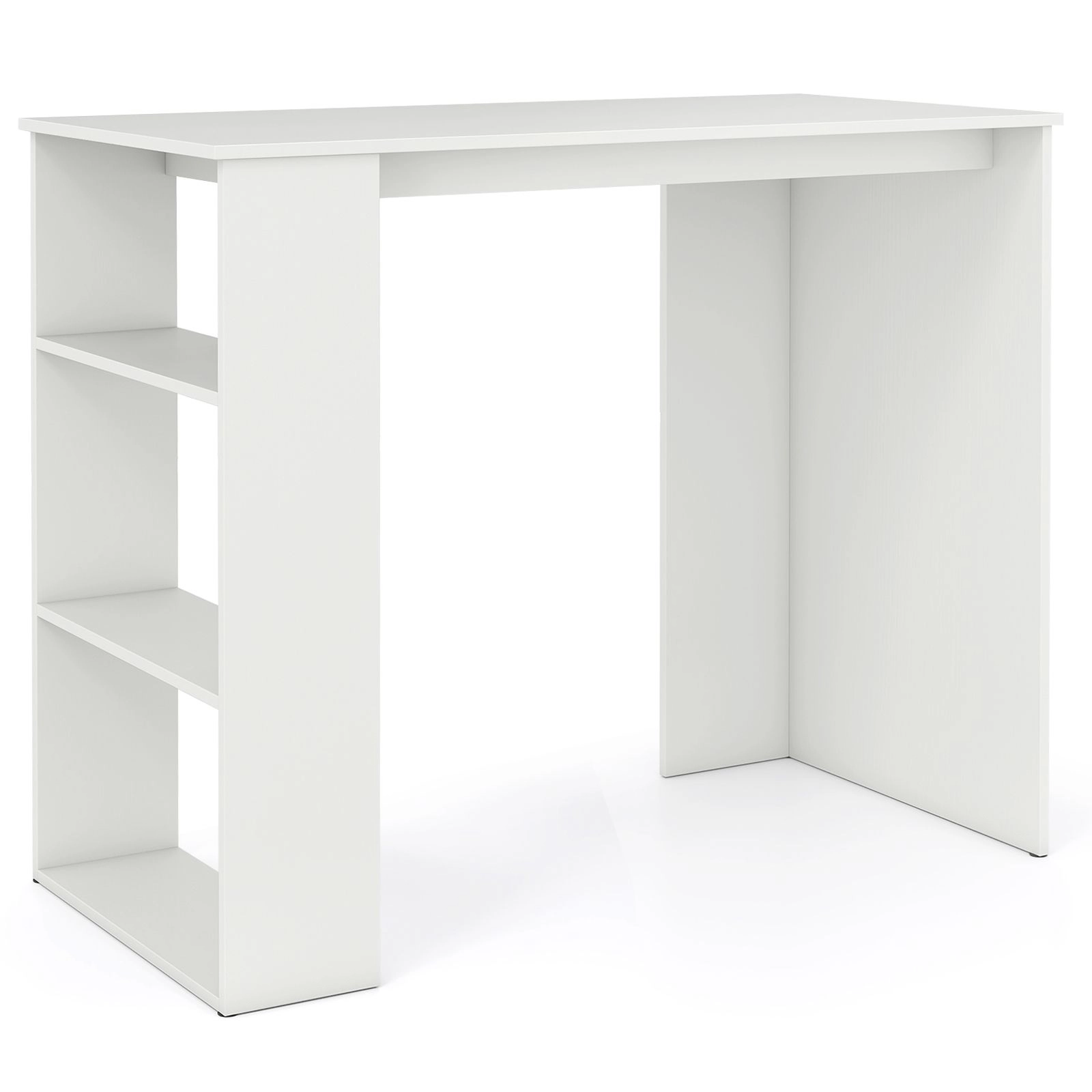 SlickBlue Study Desk with Side Shelves and 155 Lb Tabletop Capacity