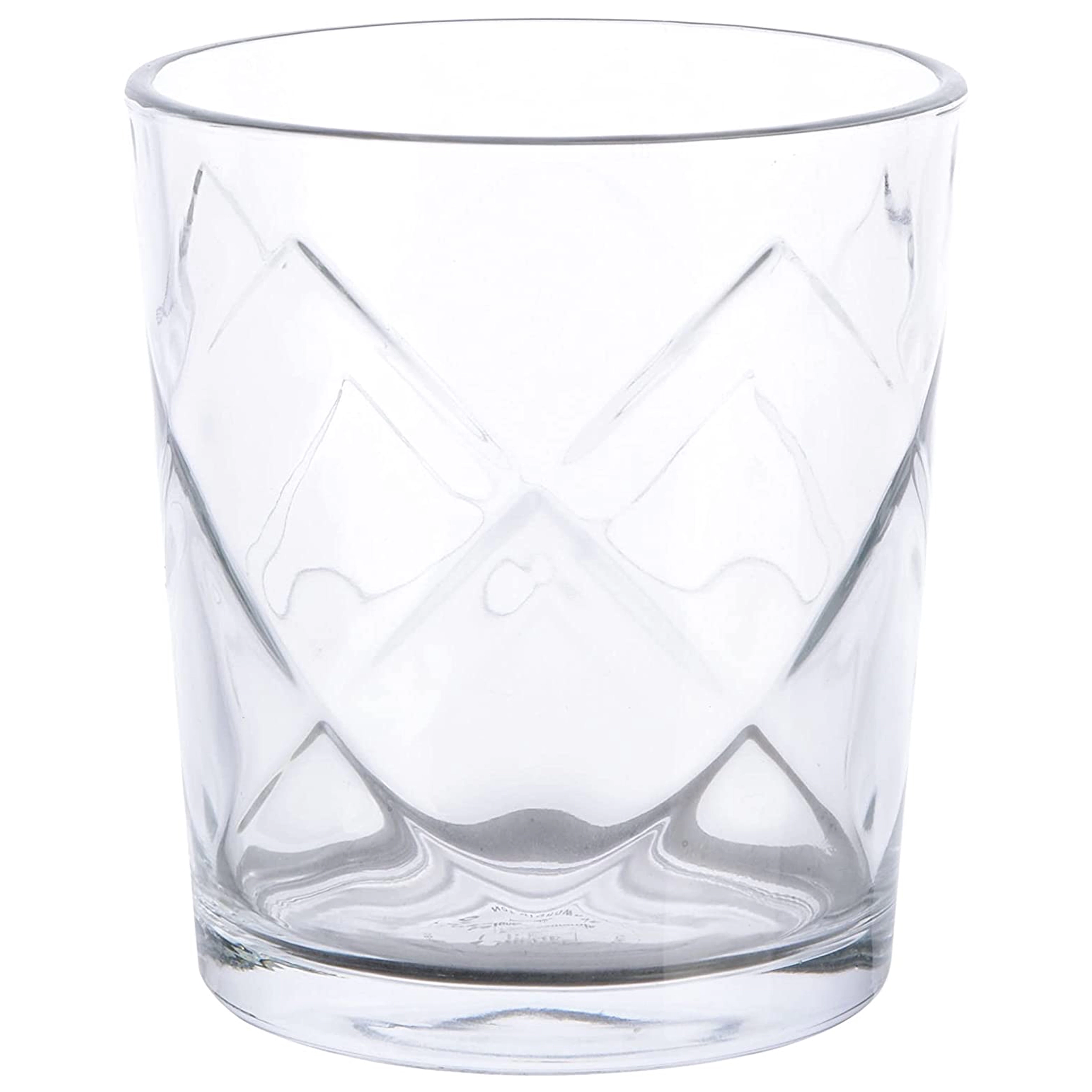 Gibson Home Lattice 4 Piece 13.5 Ounce Double Old-Fashioned Glass Set