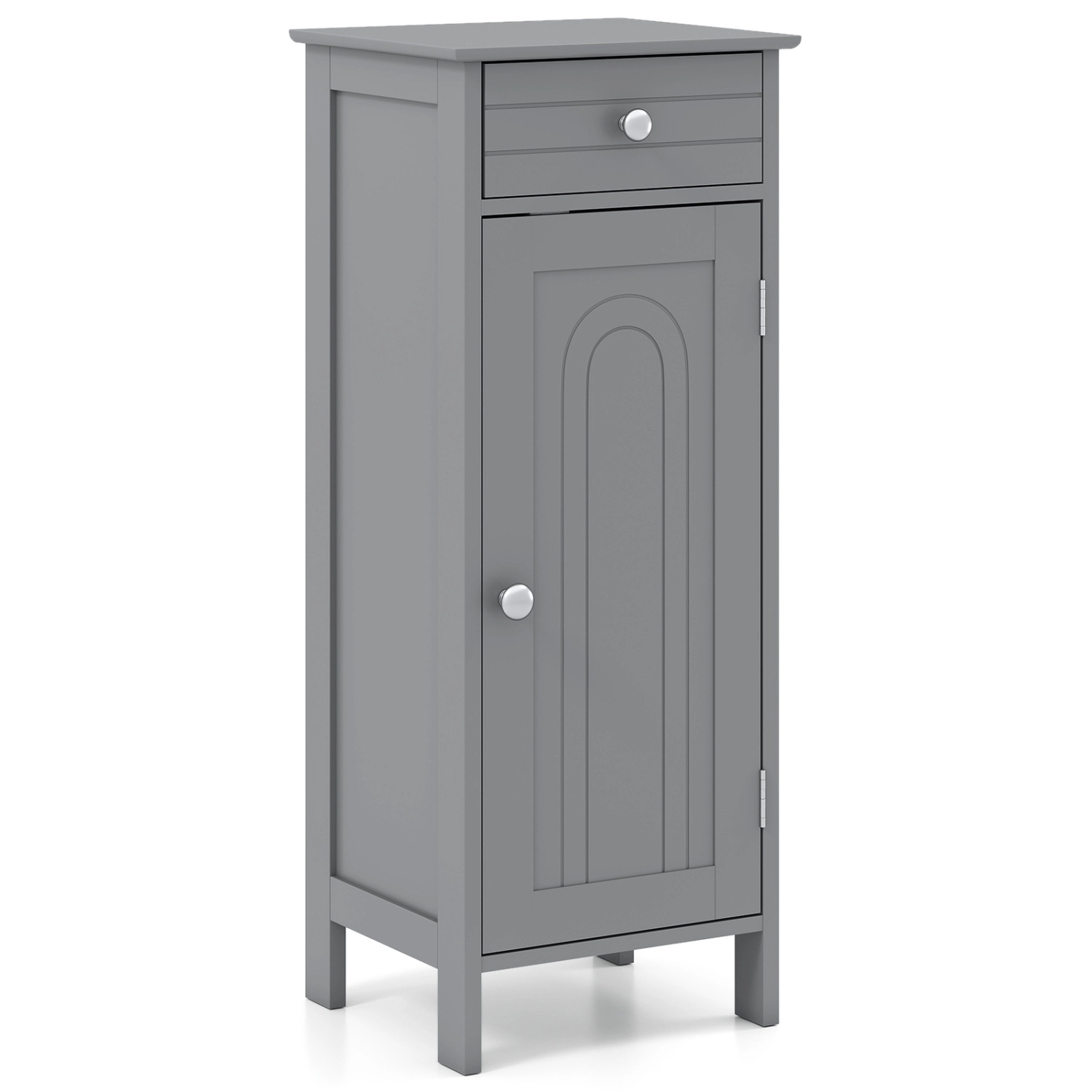 SlickBlue Narrow Storage Cabinet with Adjustable Shelves and Drawer