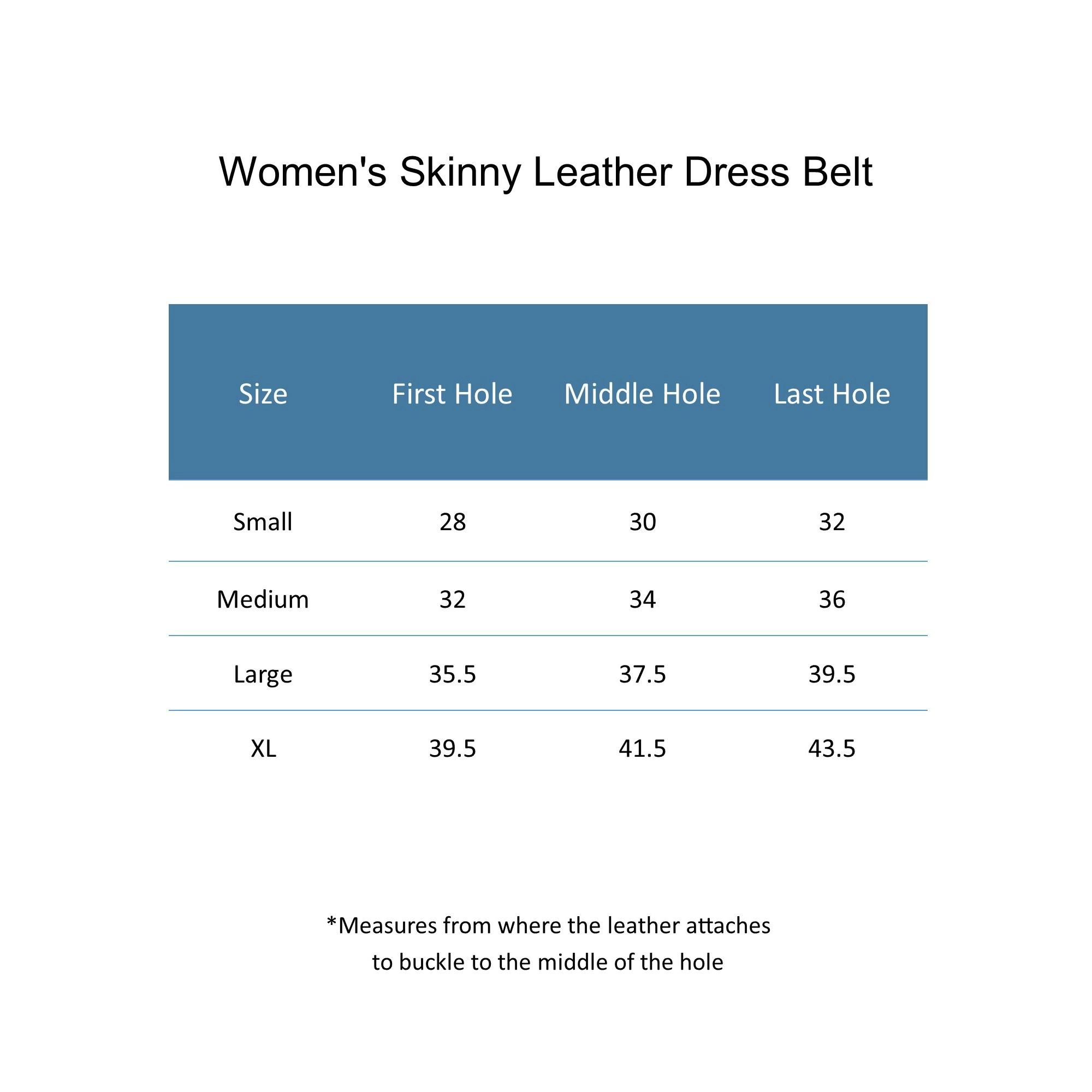 CTM Womens Skinny Leather Dress Belt 2-Pack 3/4 Black + Color