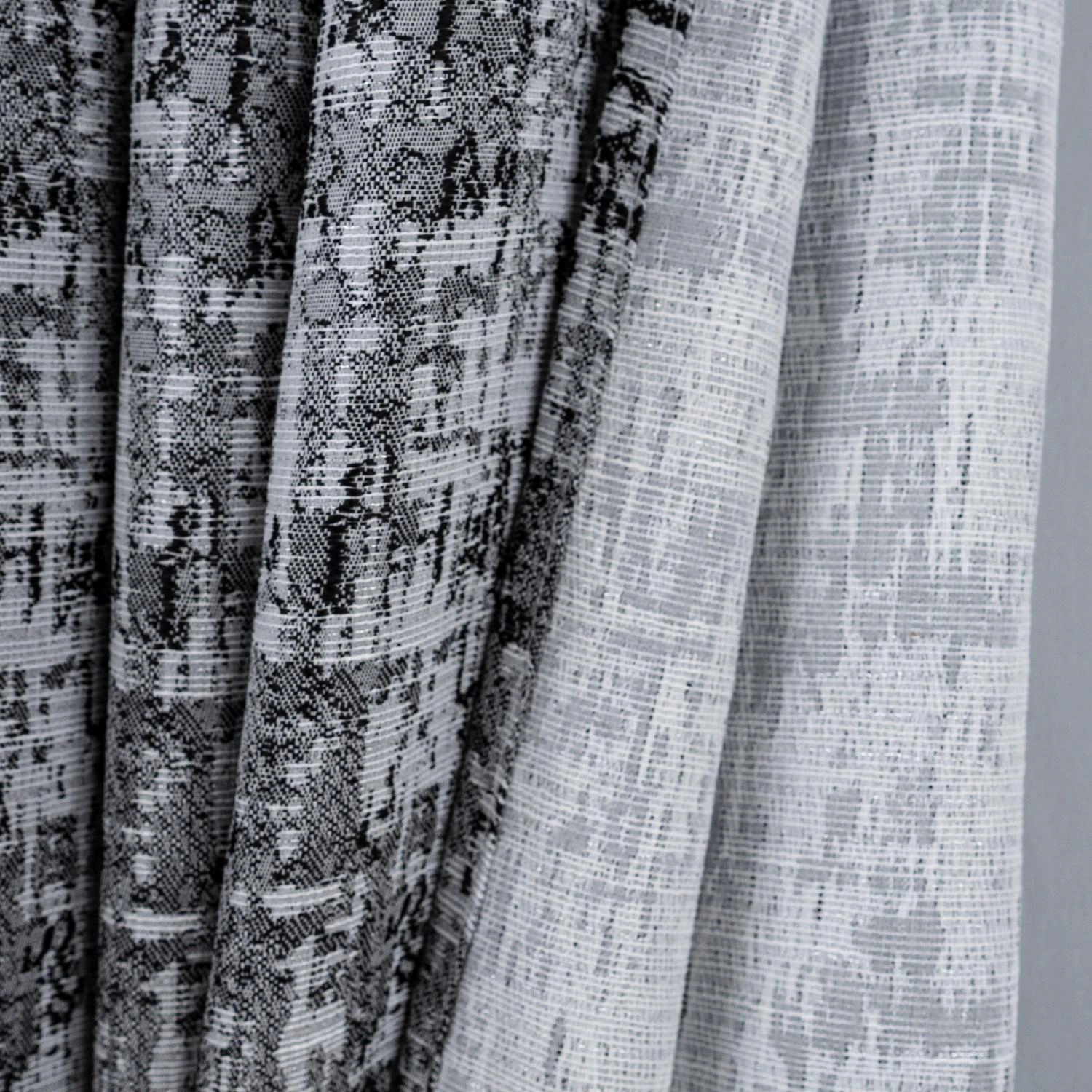 RT Designer Collection Cambridge Jacquard Luxurious Decorative Grommet Curtain Panel 54" x 90" Charcoal