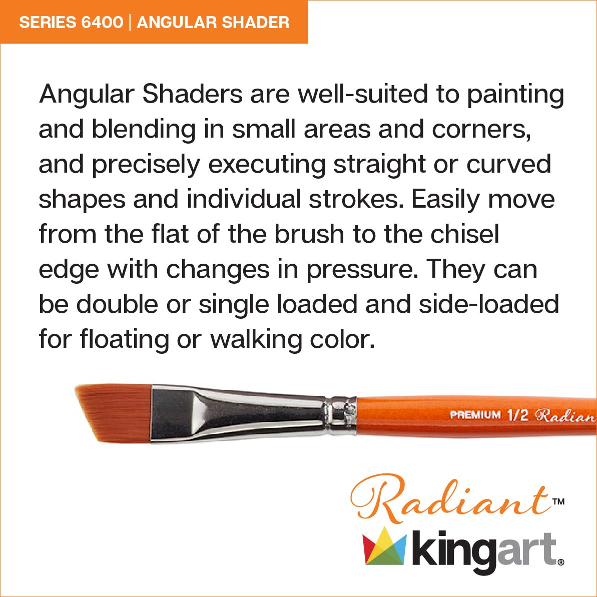 KINGART Finesse Synthetic Kolinsky Sable Brush Set - 4 pc