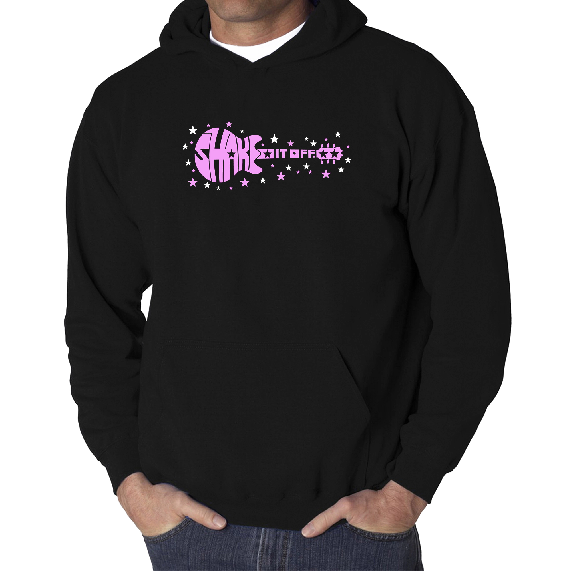 LA Pop Art Shake it Off - Men's Word Hooded Sweatshirt