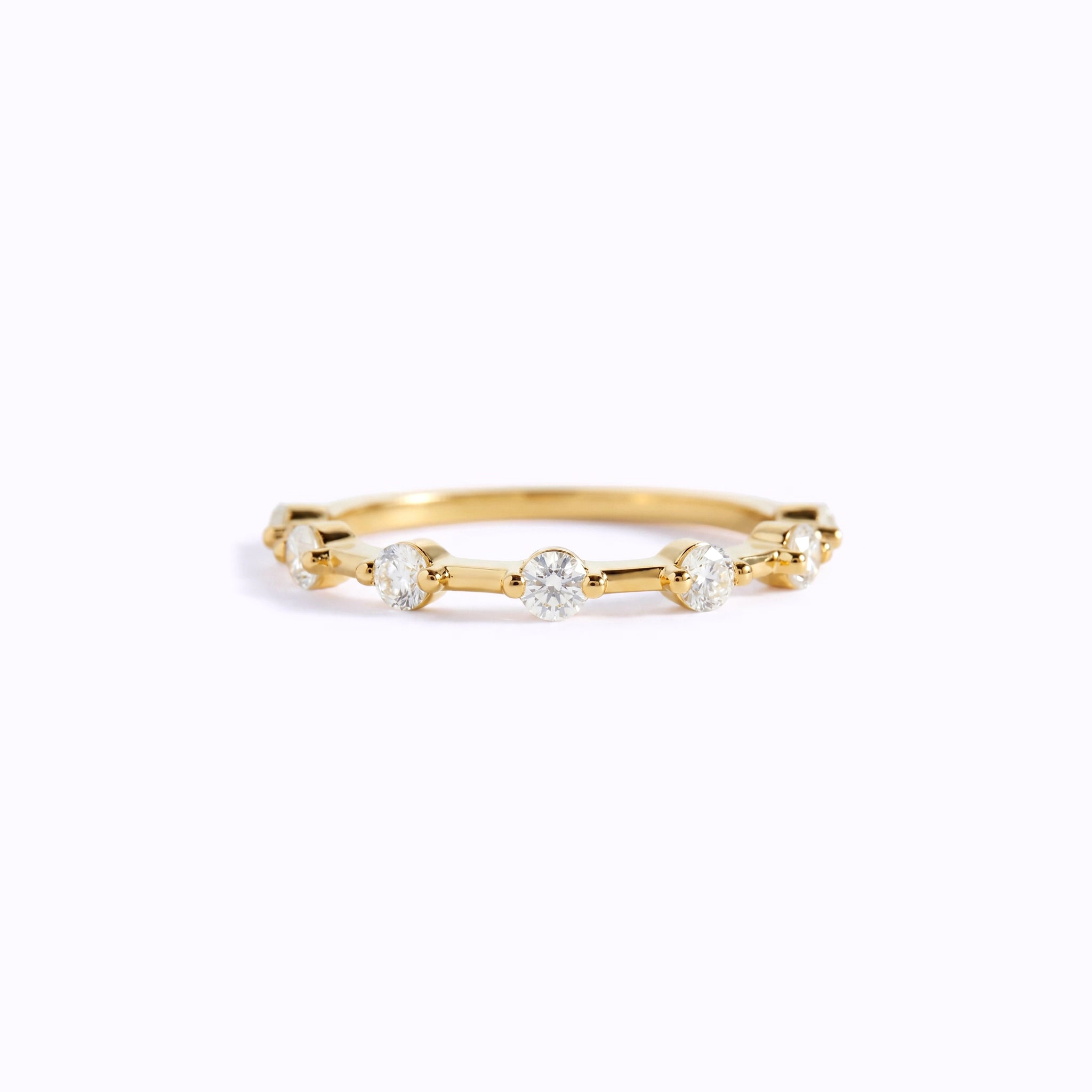 Mint & Lily Women's Ultra Thin Floating Eternity Ring
