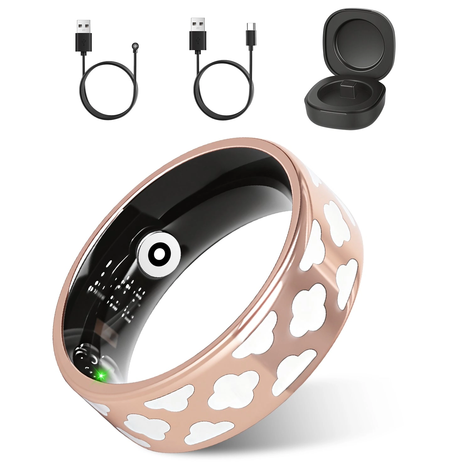 GBruno Titanium Smart Ring Health & Fitness Tracker