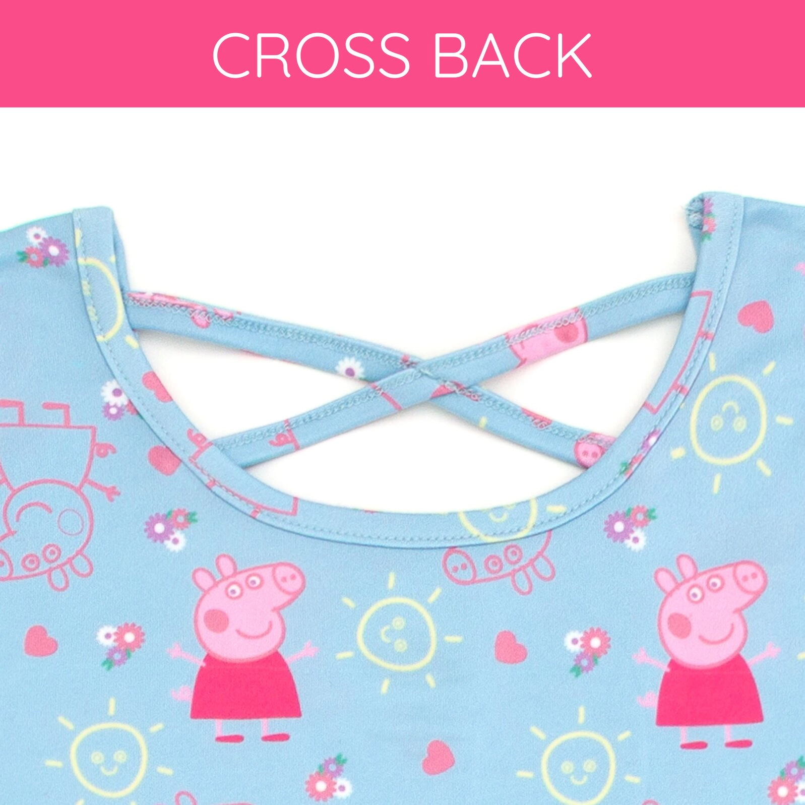 Peppa Pig Girls' 2-Pack Skater Dresses