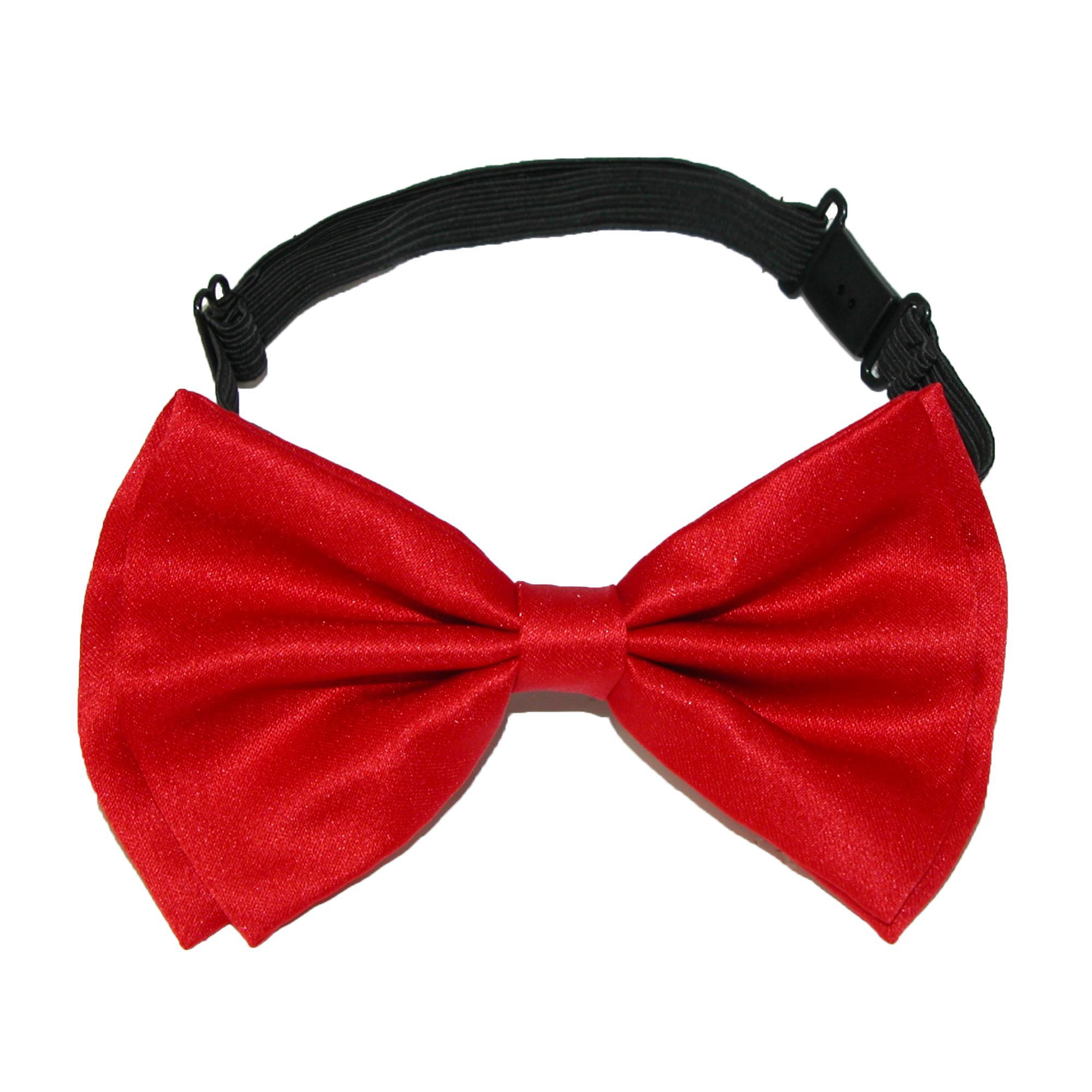 CTM® Men's Solid Bow Tie with Suspender Set