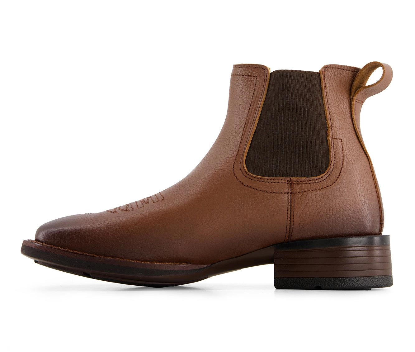 Forastero Mens Genuine Leather Chelsea Boot Western Style With Elastic Shaft