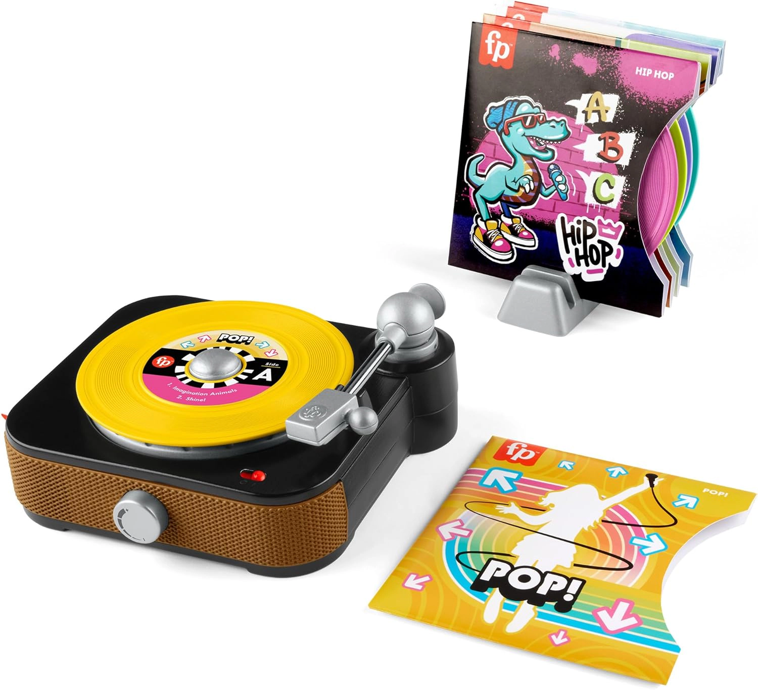 Fisher-Price Rockin' Record Player Musical Toy for Preschool Pretend Play, Ages 3+