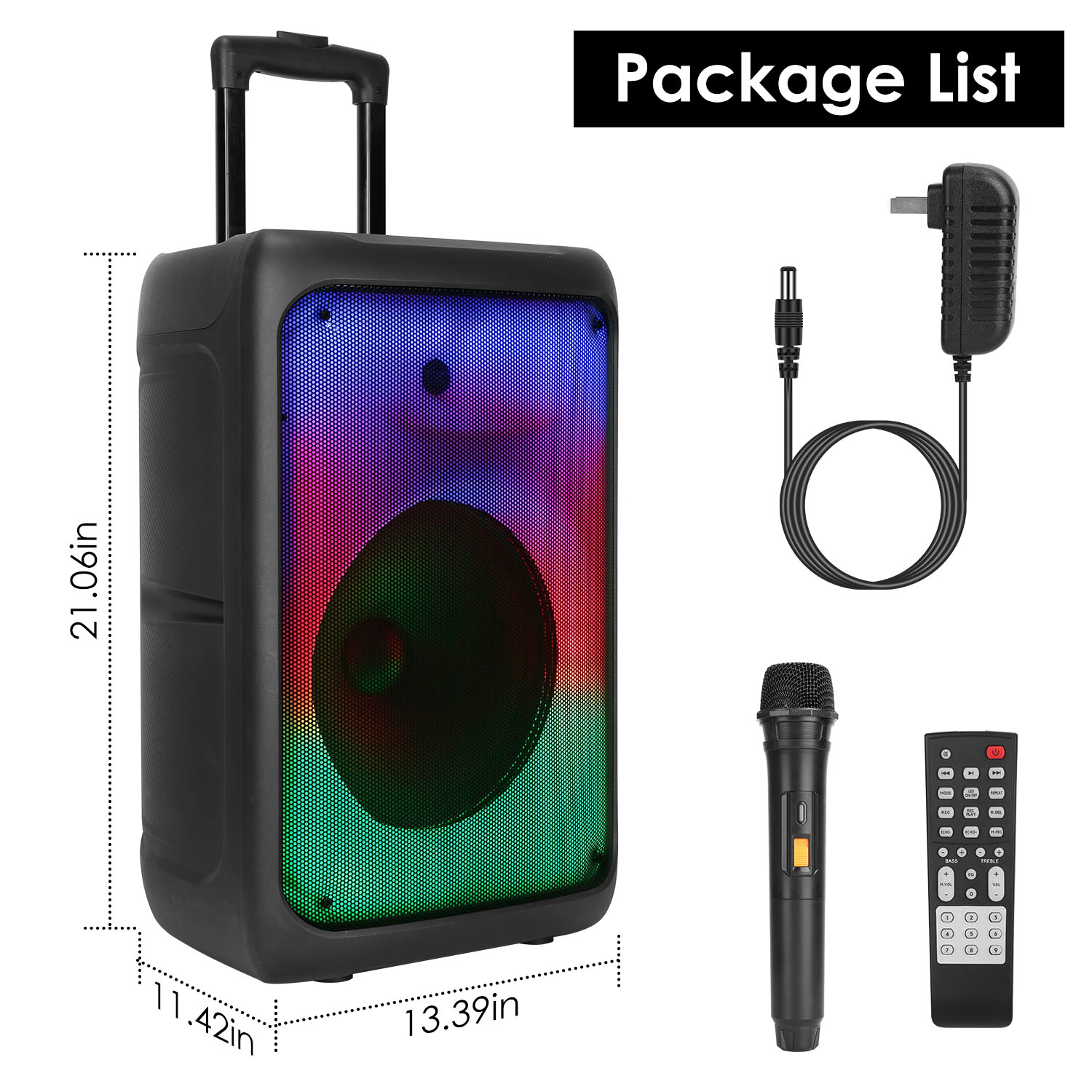 GBruno LED Wireless Party Speaker With Trolley
