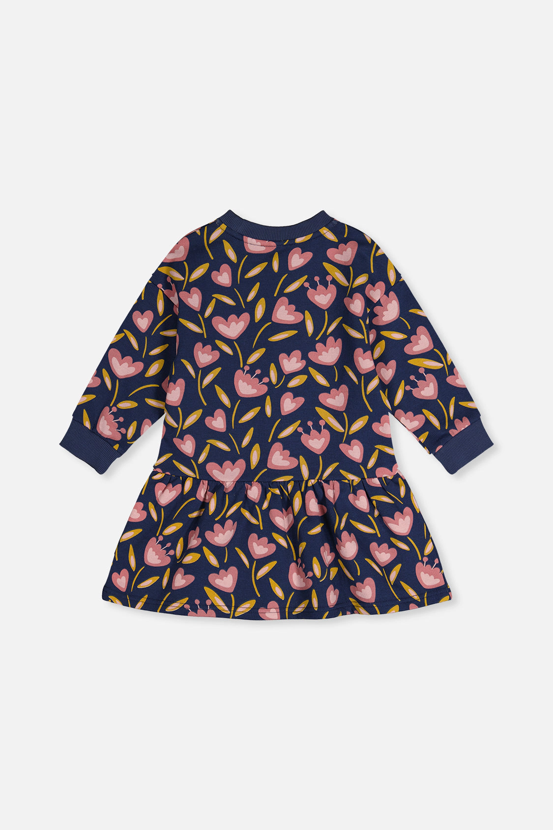 Deux par Girls Tulip Print French Terry Dress