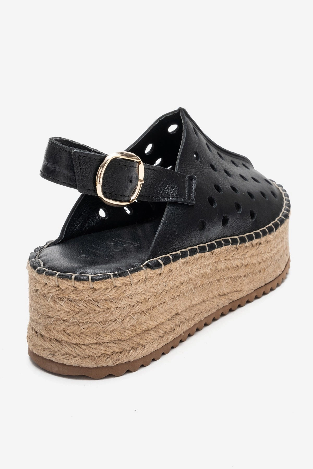 Forever & Always Womens Fraga Leather Wedge Sandals