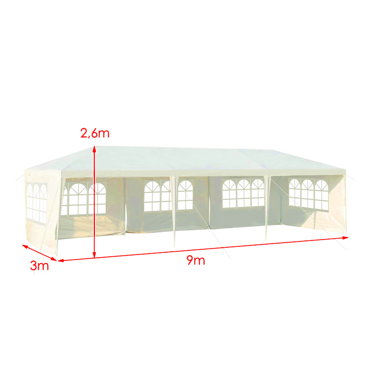 Hivvago Party Pavilion Tent with Removable Side Panels