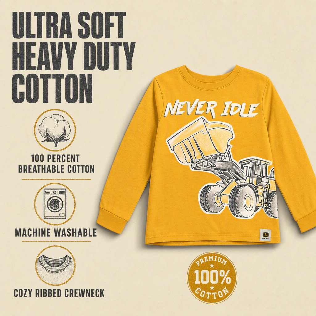 John Deere Boys' Long Sleeve T-Shirt