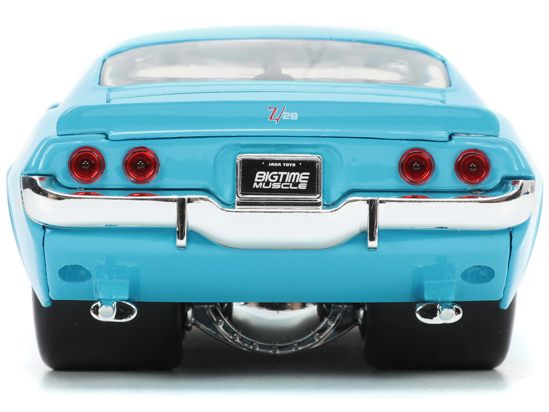 Jada 1971 Chevrolet Camaro Z/28 Light Blue with White Stripes "Bigtime Muscle" Series 1/24 Diecast Model Car by Jada