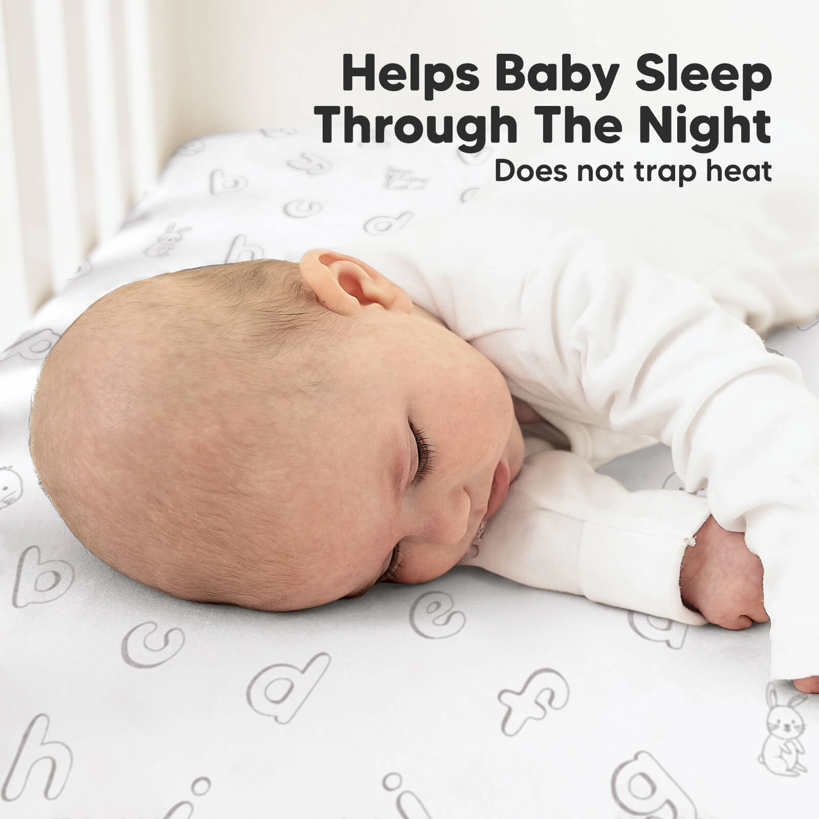 KeaBabies Soothe Fitted Crib Sheet