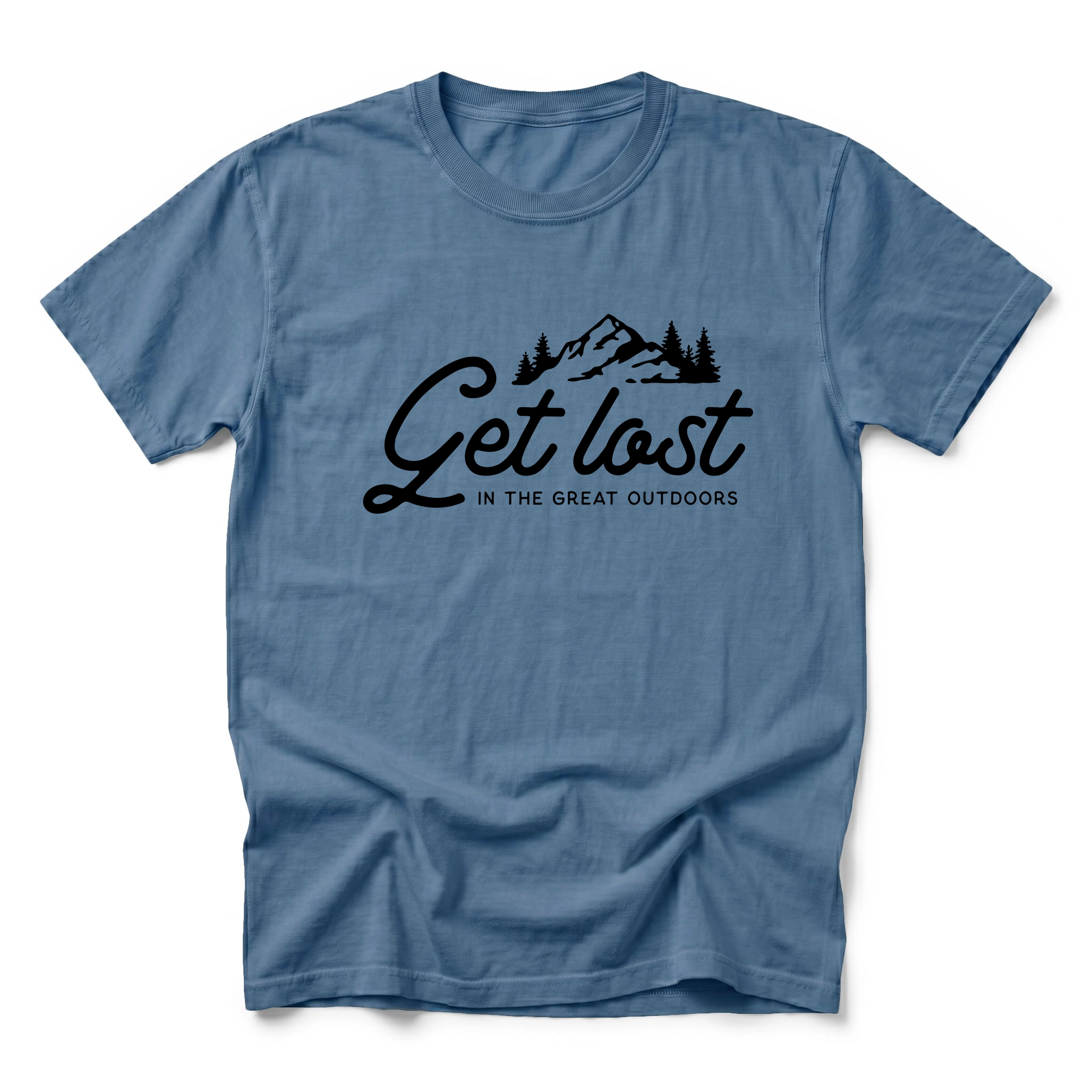 Simply Sage Market - Get Lost The Great Outdoors Men's Garment Dyed Graphic T-Shirt