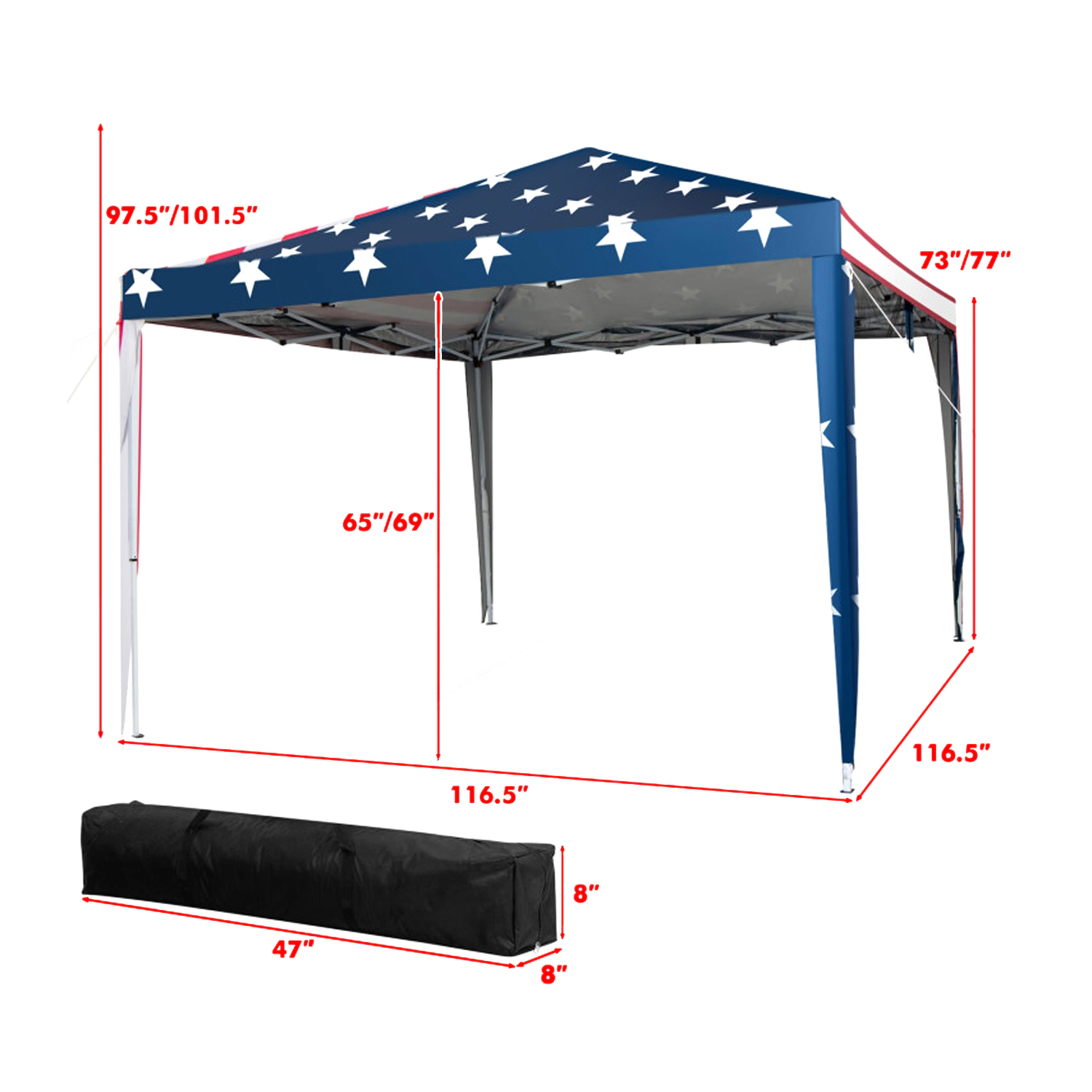 Hivvago Easy Setup Canopy Tent with Protective Mesh