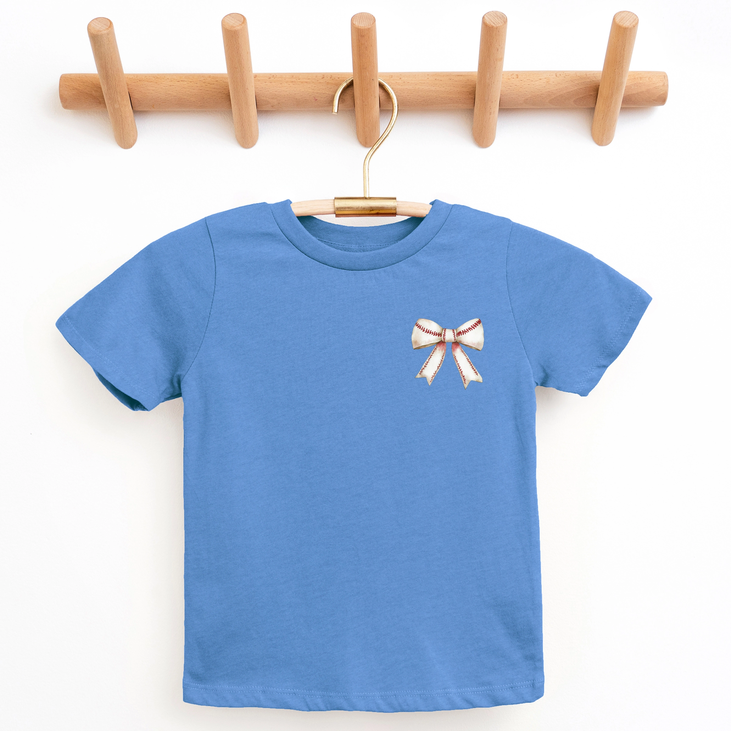 The Juniper Shop - Baseball Game Day Stacked Coquette Front and Back Design Youth Short Sleeve Graphic T-Shirt