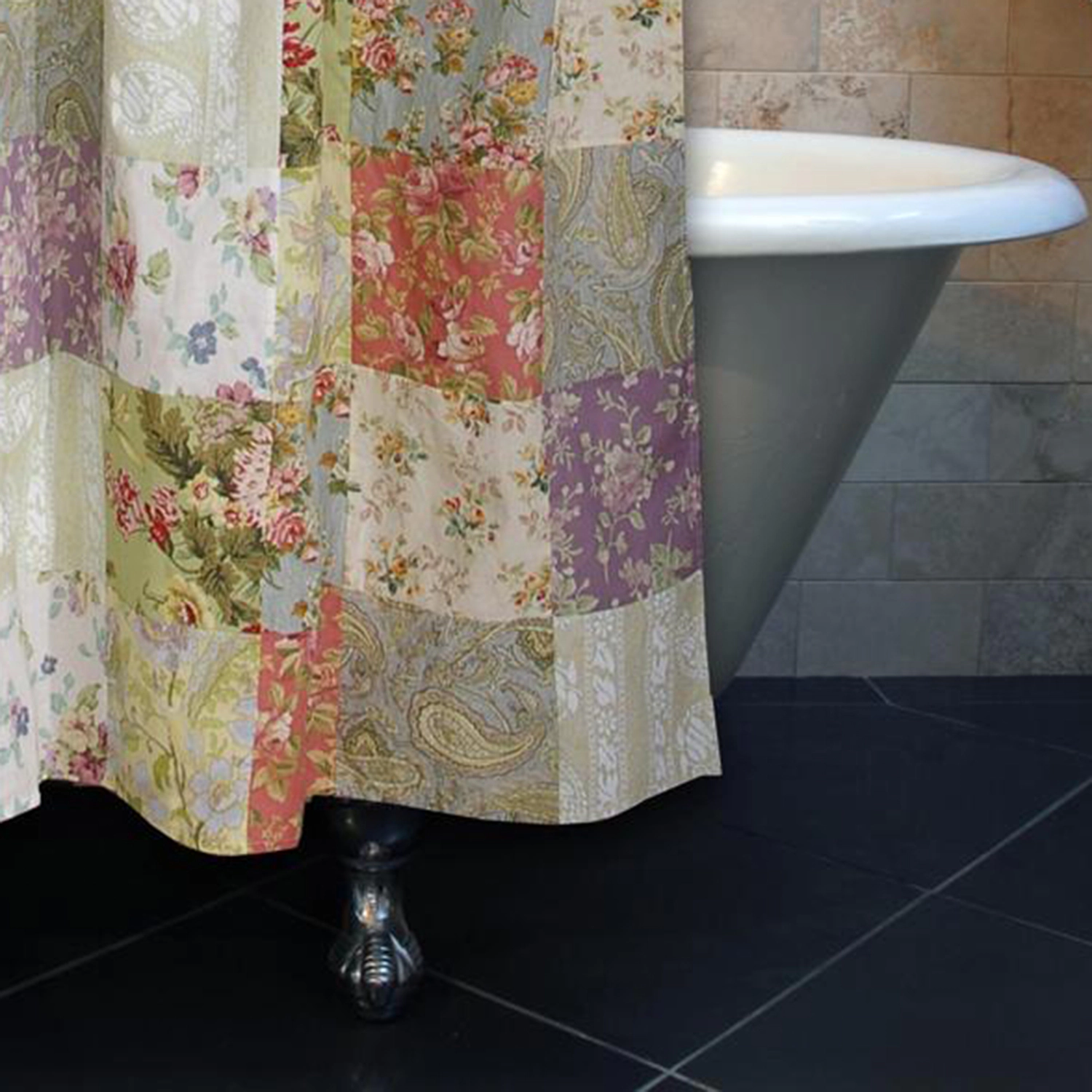 Greenland Home Fashion Blooming Prairie Bath Shower Curtain - Multi 72x72"
