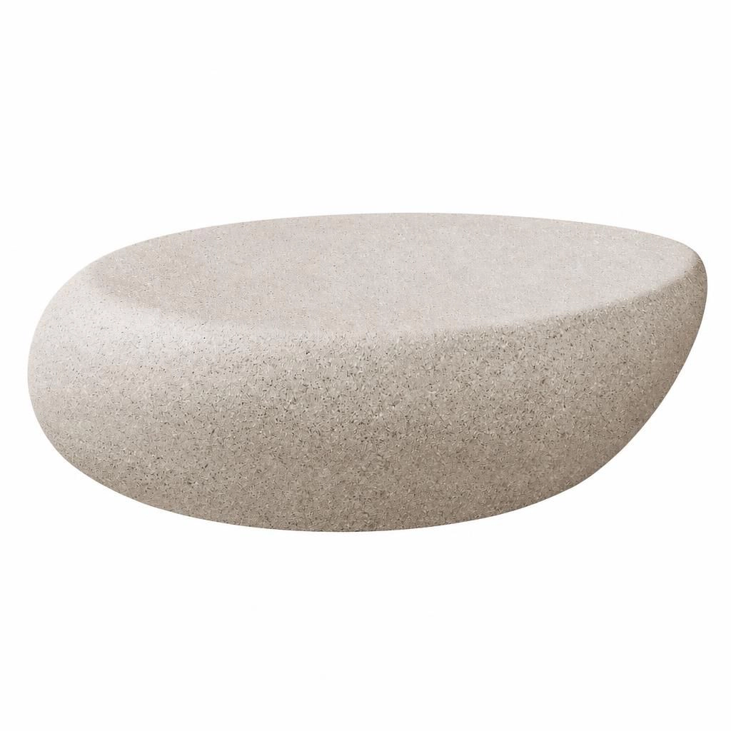 GOODSILO Low Profile Rectangular Fiberglass Accent Table