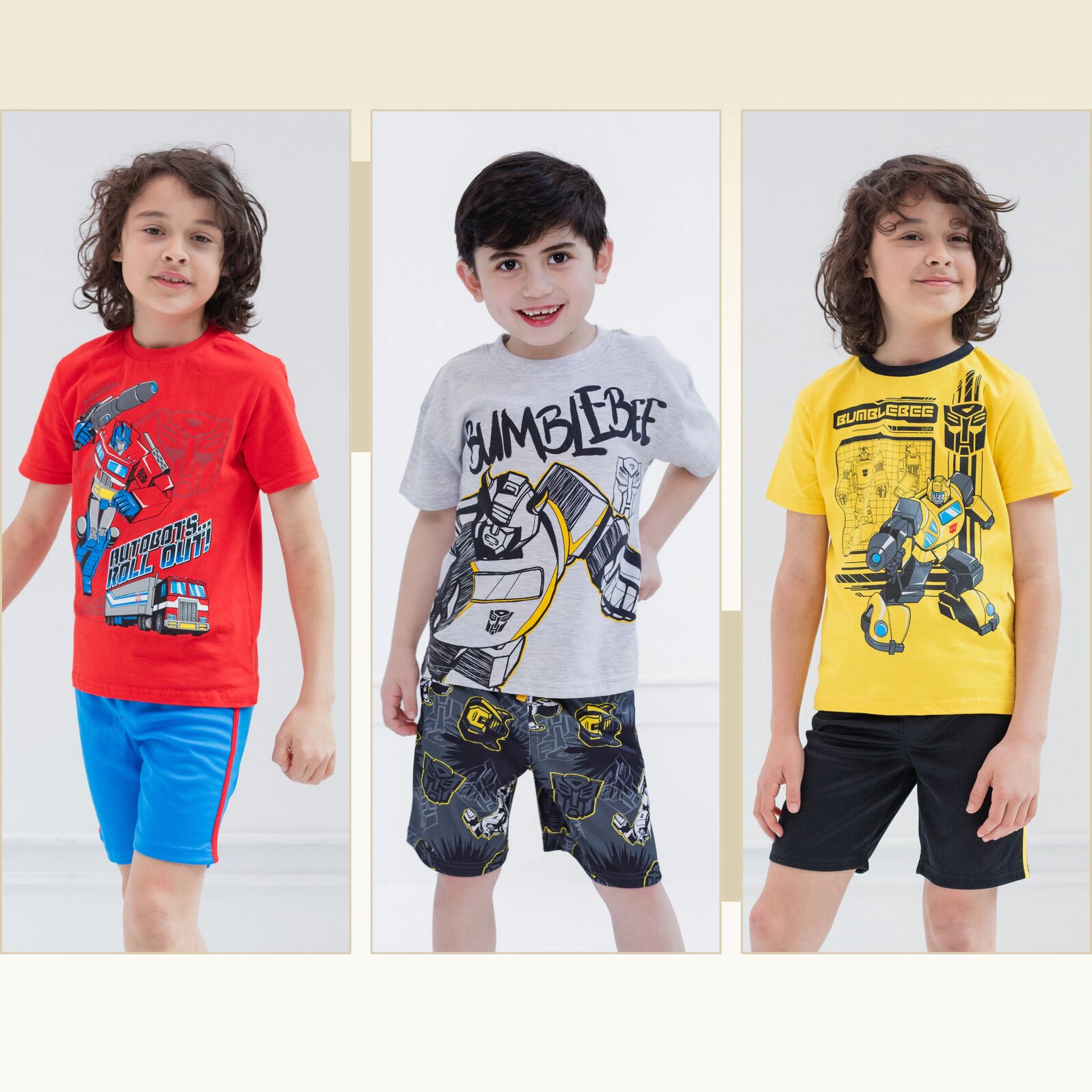 Transformers Bumblebee Boys' Athletic 2-Piece T-Shirt and Shorts Set