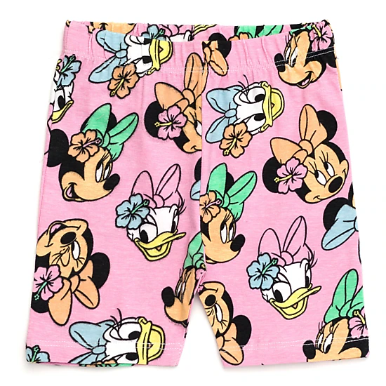 Disney Minnie Mouse Girls' 2-Piece T-Shirt and Bike Shorts Set