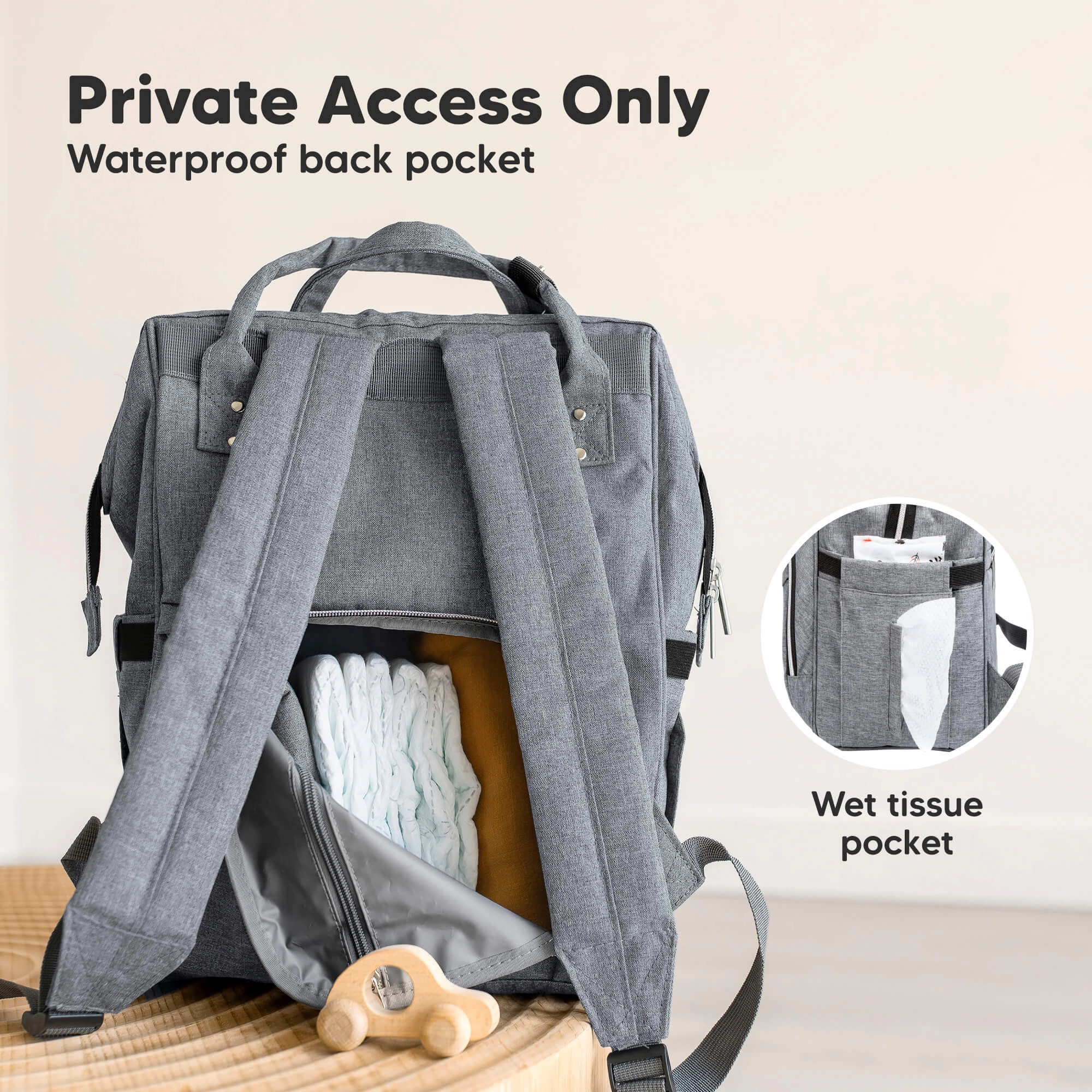 KeaBabies Original Diaper Bag