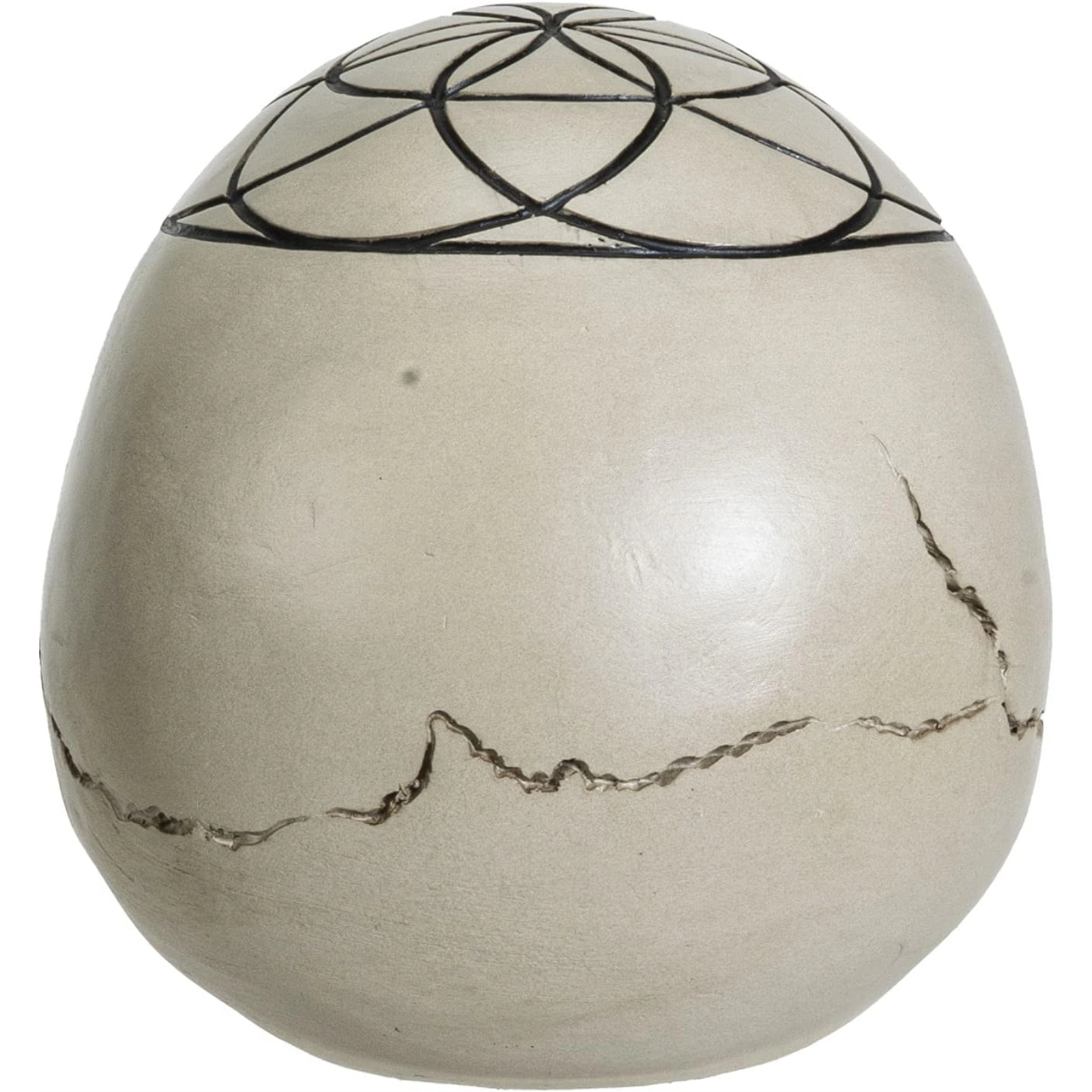 Pacific Giftware Sacred Geometry Seed of Life Human Skull Figurine 6.25 inch