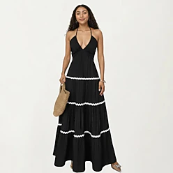 Women's Black Long Dresses
