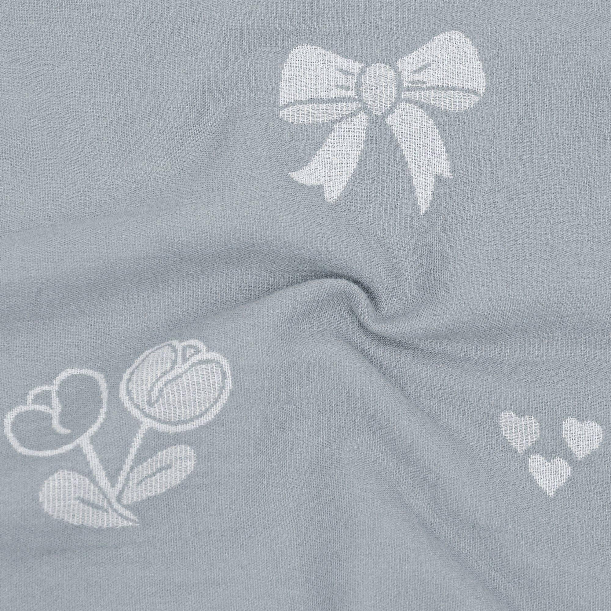 Alilang Unisex 2-Piece Cotton Pillowcases with Bow and Tulip Print for Bedroom, Soft and Cozy Bedding Set 20x26in