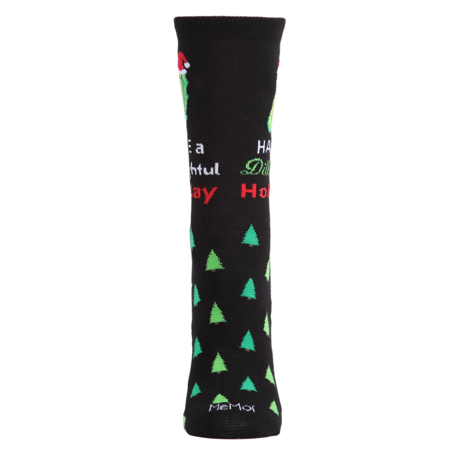 MeMoi Women's Dill-ightful Holiday Crew Socks