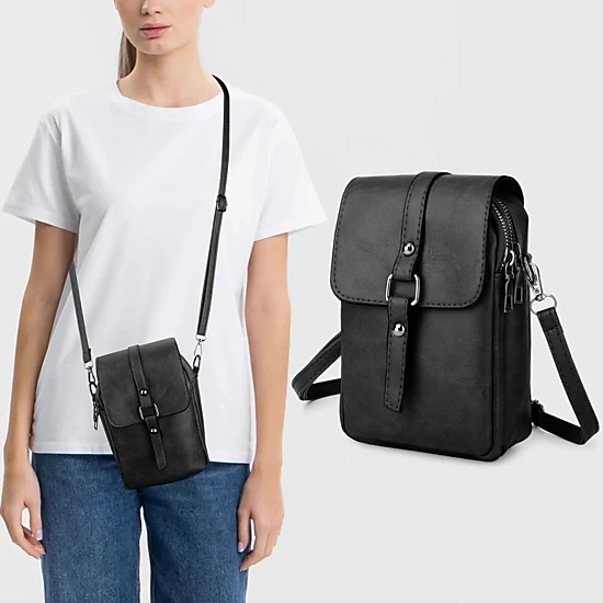 SS Design Women's Small PU Cell Phone Crossbody Purse Wallet Shoulder ...