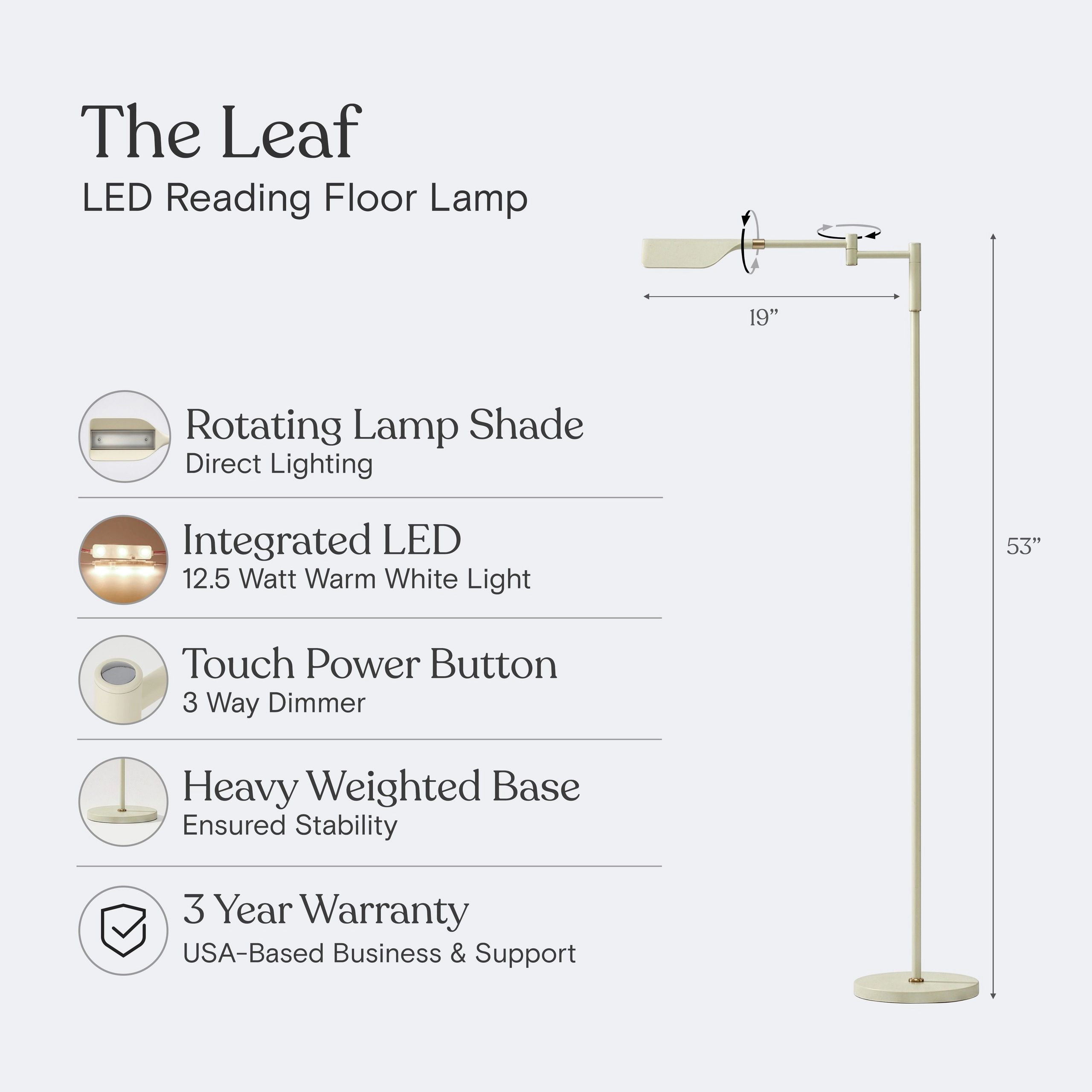 Brightech Leaf Adjustable Floor Lamp
