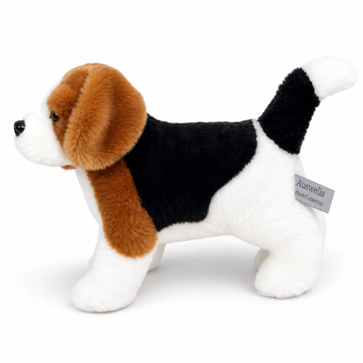 Auswella® Oliver the Beagle Plush – 11 Inch Premium Stuffed Dog, Ultra-Soft Realistic Puppy Toy