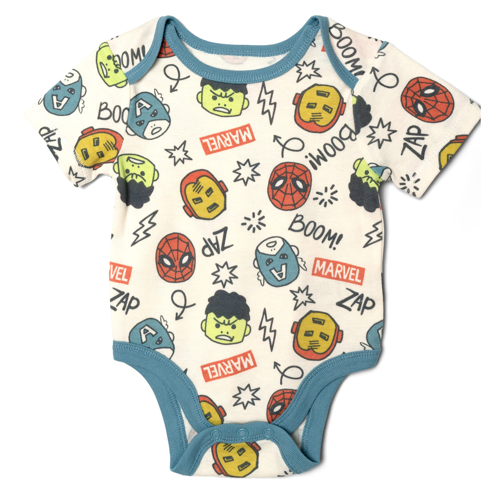 Marvel Comics Baby 5-Pack One Piece Bodysuits