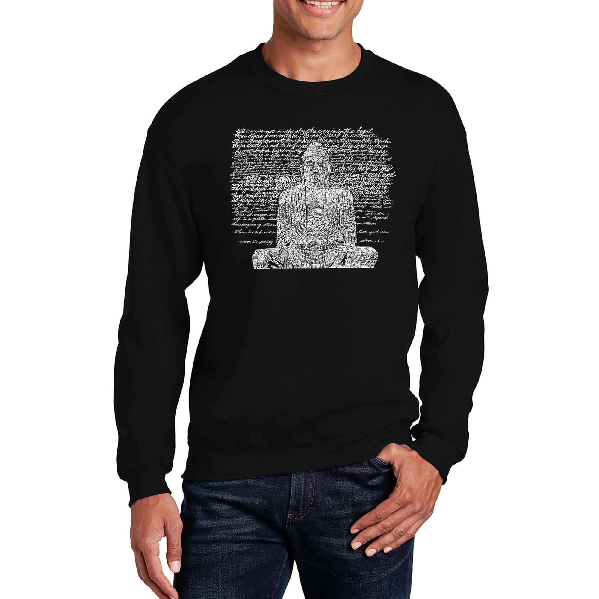 LA Pop Art John 3:16 - Men's Word Crewneck Sweatshirt