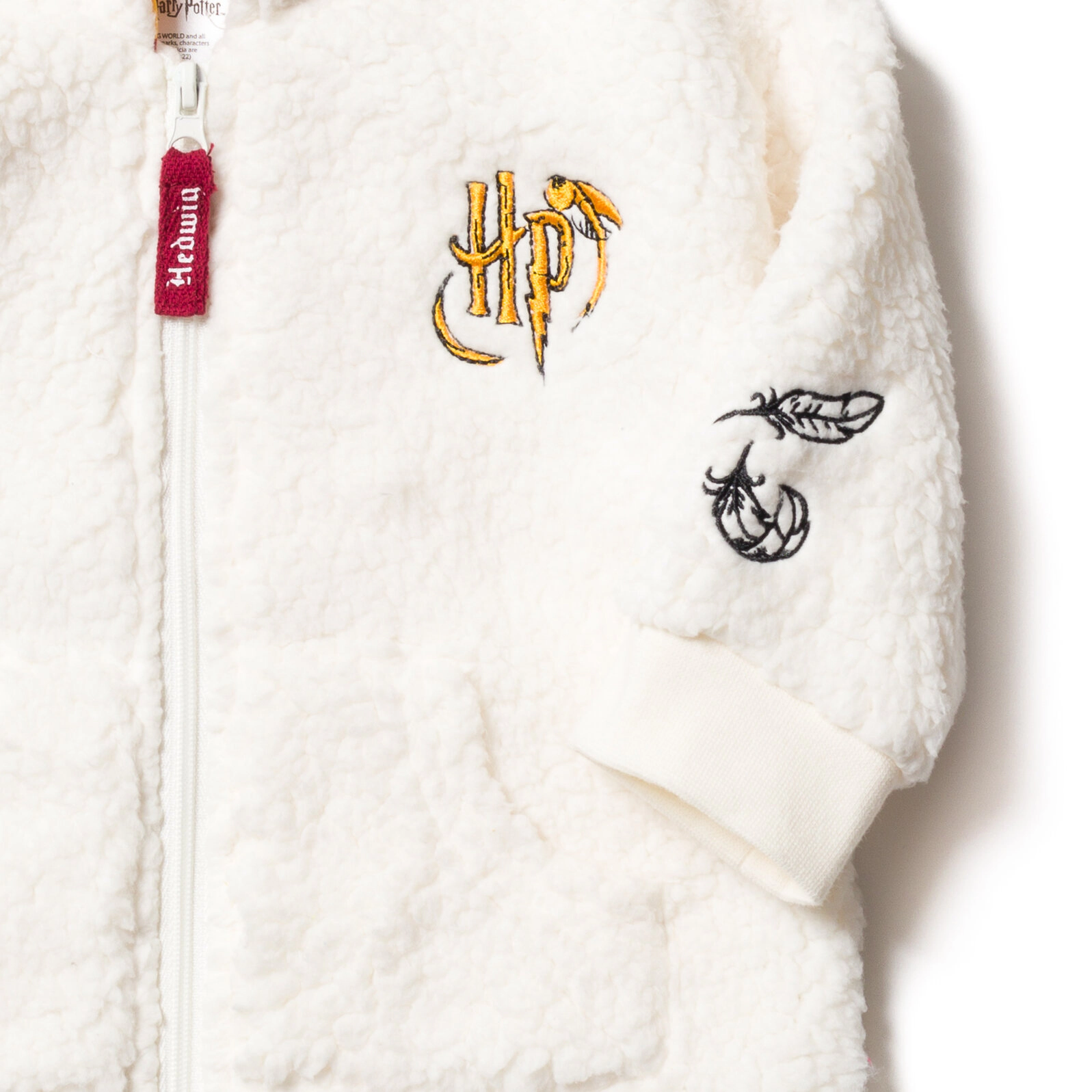 Harry Potter Hedwig Zip-Up Hooded Sweatshirt