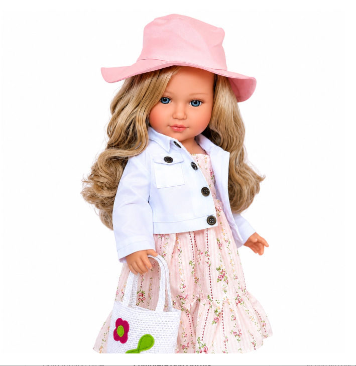 MBD® 18 Inch Doll Clothes- Summer Floral Dress Set with Shopping Bag and Sandals Fits 18 Inch Kennedy and Friends Dolls