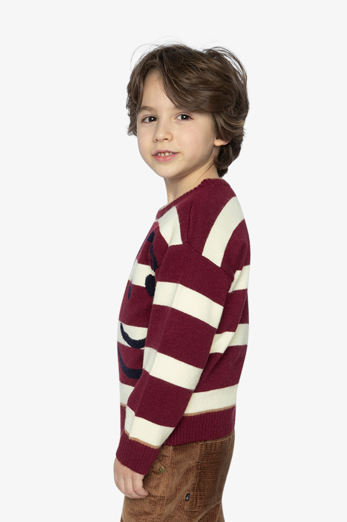 Deux par Boys Striped Knit Sweater
